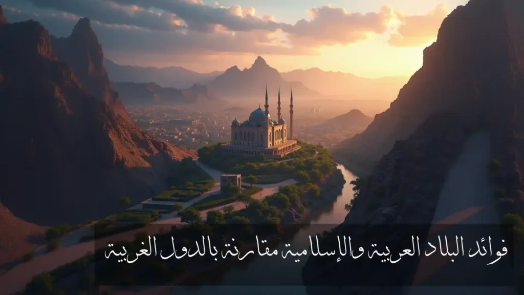 فوائد البلاد العربية والإسلامية مقارنة بالدول الغربية